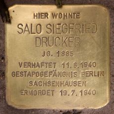 Stolperstein en memoria de Salo Drucker