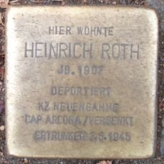 Stolperstein en memoria de Heinrich Roth