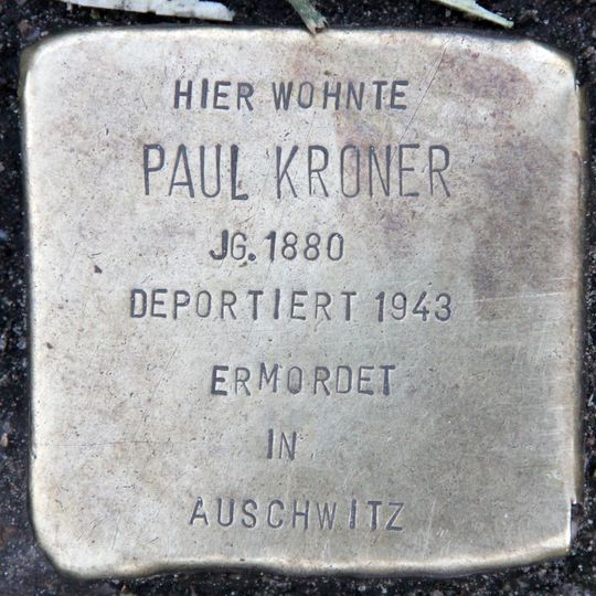 Stolperstein für Paul Kroner