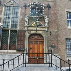 Entrance gate to town hall building