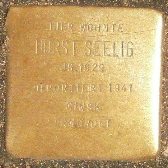 Stolperstein à la mémoire de Horst Seelig