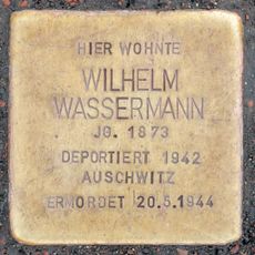 Stolperstein dedicated to Wilhelm Wassermann
