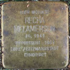 Stolperstein dedicated to Recha Melamerson