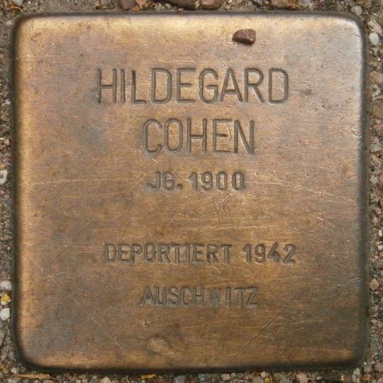 Stolperstein dedicated to Hildegard Cohen