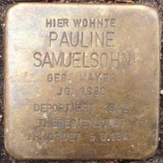 Stolperstein dedicated to Pauline Samuelsohn