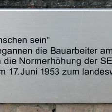 Commemorative plaque