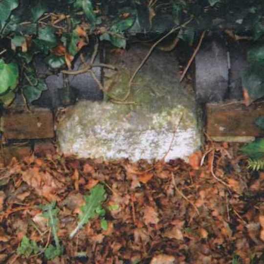 Milestone, Milestone House, 400m N of railway bridge