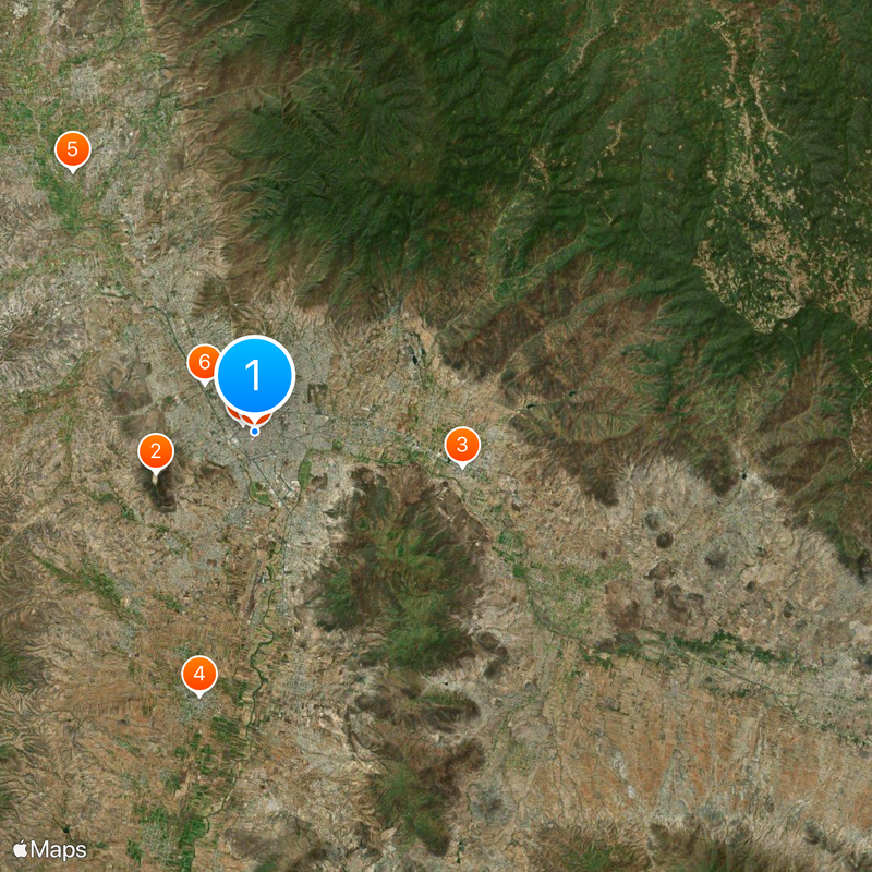 Oaxaca de Juárez Carte