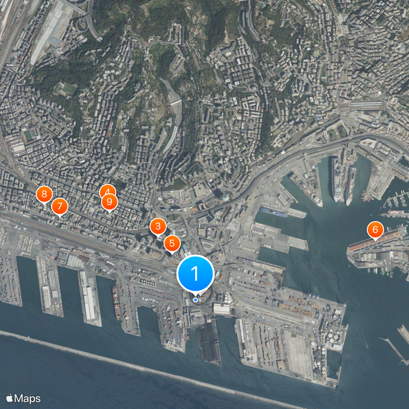 Port of Genoa Map