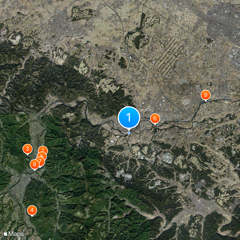 Hachigata Castle Mapa