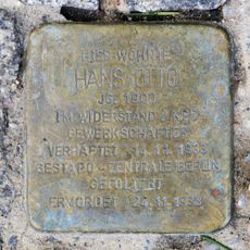 Stolperstein dedicated to Hans Otto