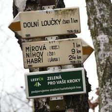 Rozcestník Dolní Loučky - žst.