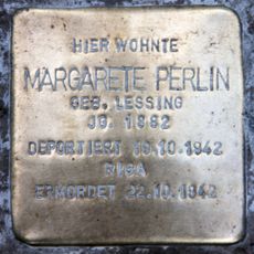 Stolperstein en memoria de Margarete Perlin