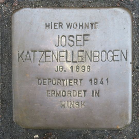 Stolperstein en memoria de Josef Katzenellenbogen