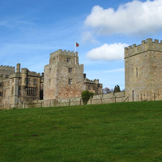 Ford Castle Flagpole Tower and Forecourt Wall Attached to North
