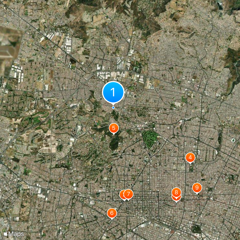 Our lady of zapopan Karte