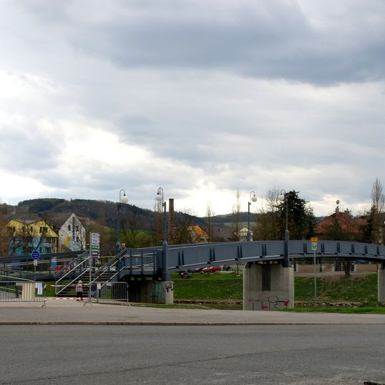 Berounka footbridge in Beroun