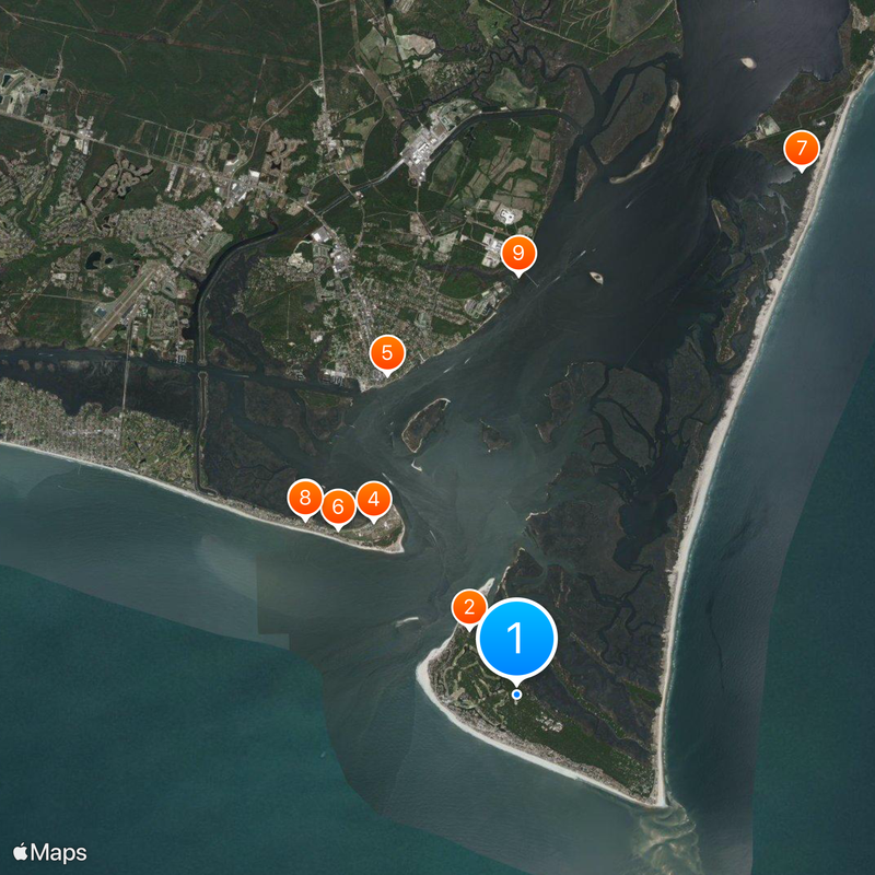 Bald Head Island Carte