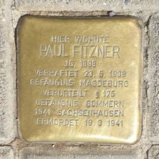 Stolperstein dedicated to Paul  Fitzner