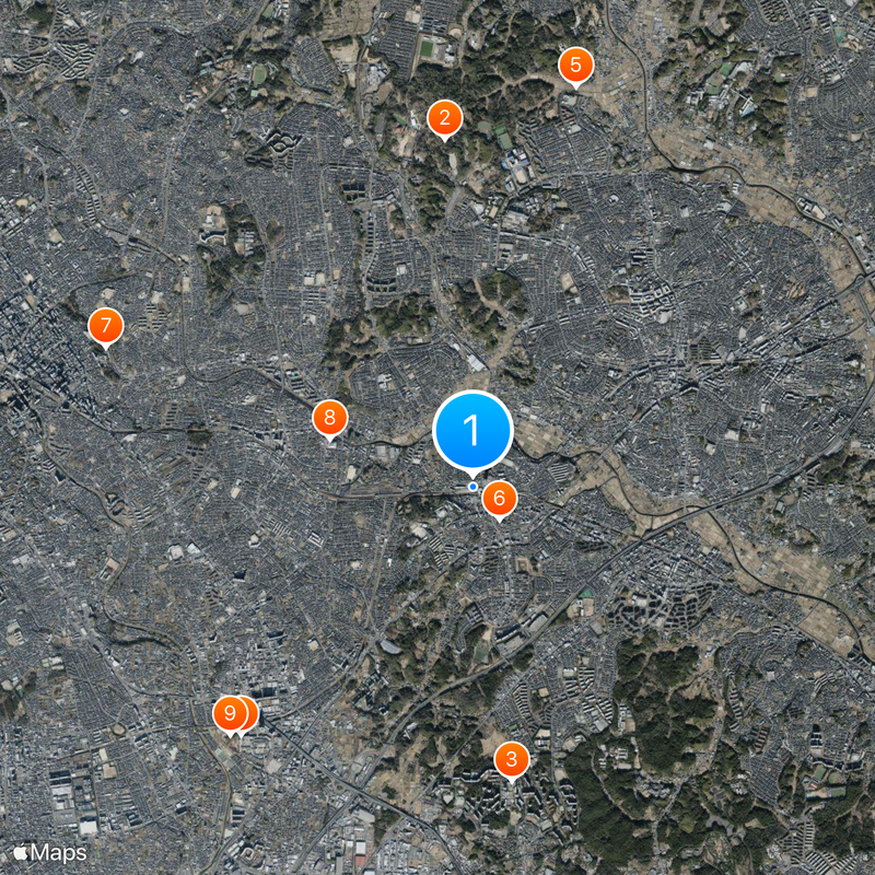 Tōkyū Den'en-Toshi Line Map