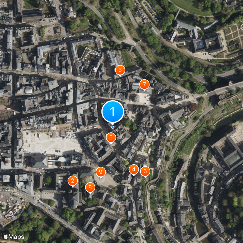 Palais grand-ducal Carte