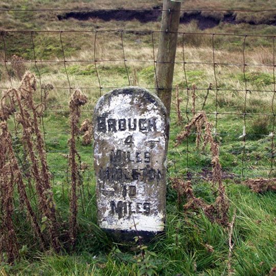Milestone, Helbeck Fell, 30m N of Blackmoorgate