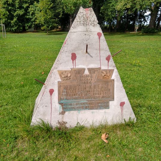 Pomník Martina Krejčího v Poříčí