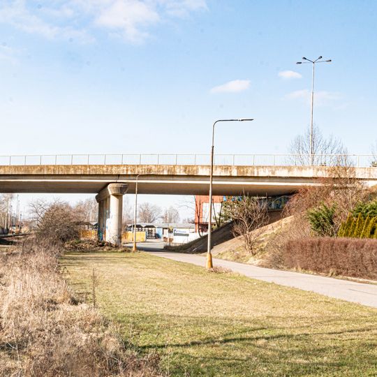 Most ulice Kladská přes železniční trať v Hradci Králové