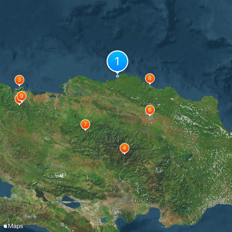 La Isabela Map