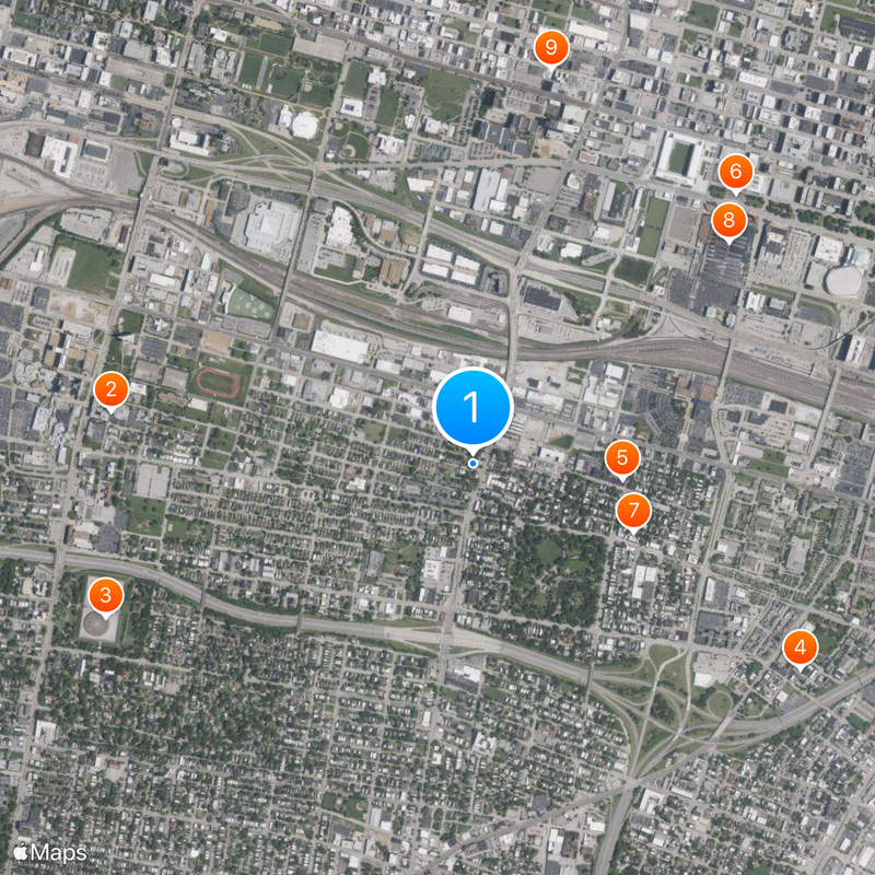 Area code 314 Map