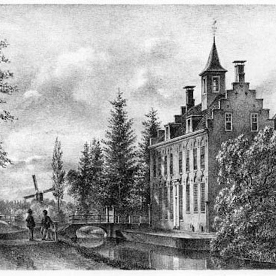 Terrein waarin de overblijfselen van het versterkte huis Rodestein