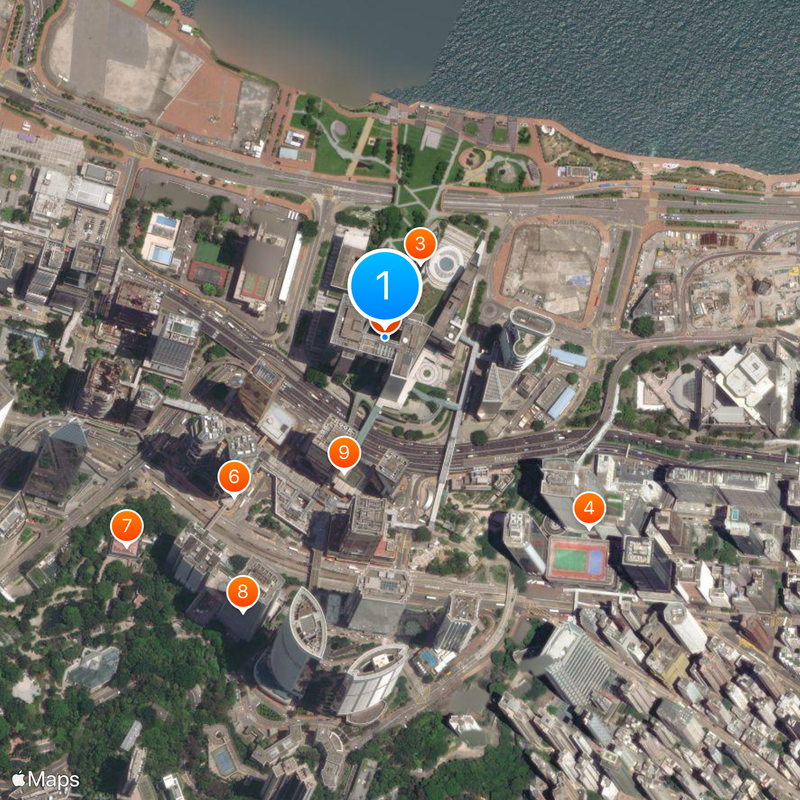 Central Government Offices Mappa