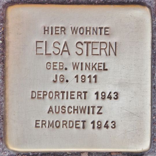 Stolperstein en memoria de Elsa Stern