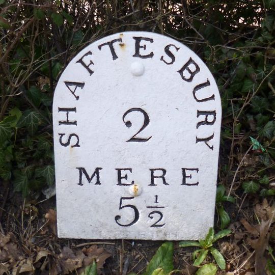 Milepost, opp. village hall exit