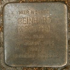 Stolperstein en memoria de Reinhard Rosenthal