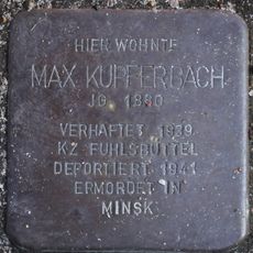 Stolperstein en memoria de Max Kupferbach