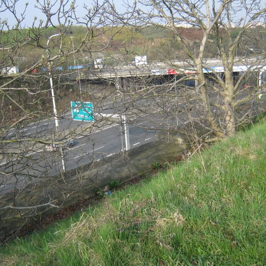 Bridge of Chilská street over D1 highway