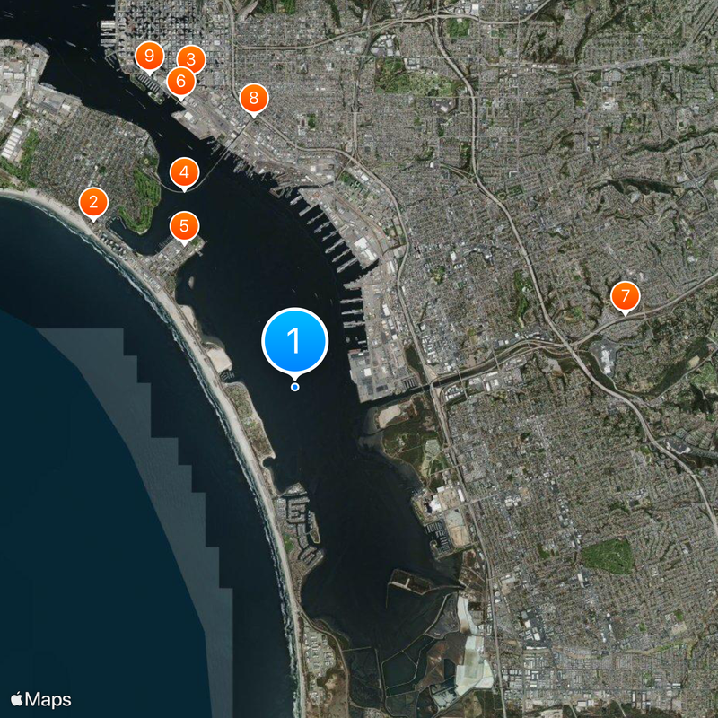 San Diego Bay Map