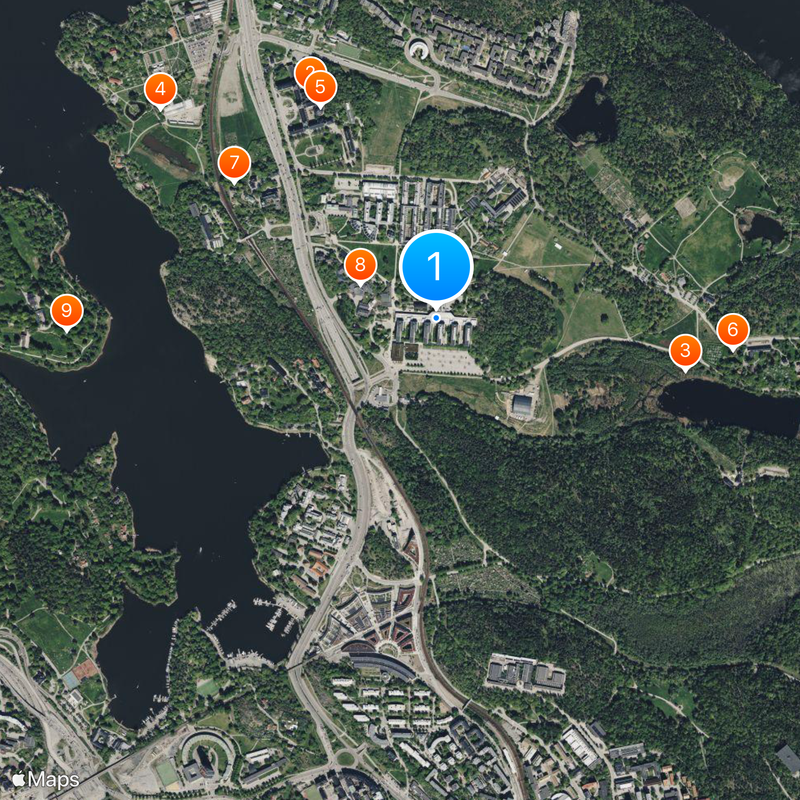 Stockholm University Map