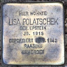 Stolperstein dedicated to Lisa Polatschek