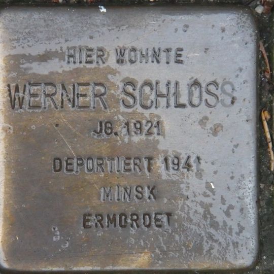 Stolperstein en memoria de Werner Schloss