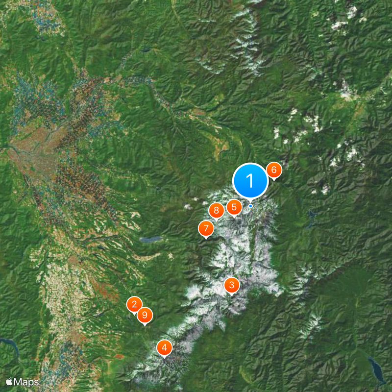 Daisetsuzan Volcanic Group Mappa