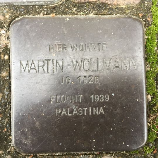 Stolperstein en memoria de Martin Wollmann