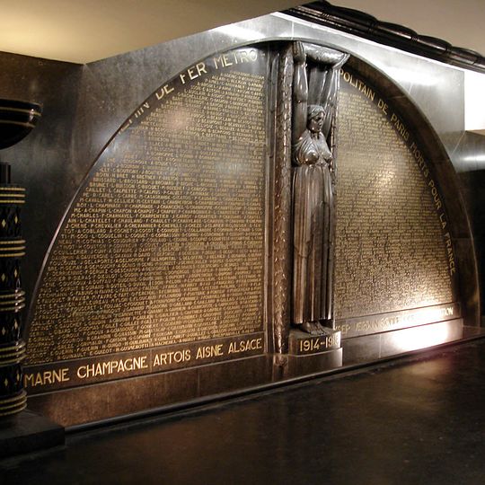 Monument aux agents du chemin de fer métropolitain de Paris morts pour la France