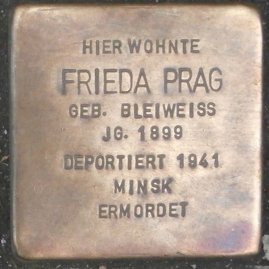 Stolperstein für Frieda Prag