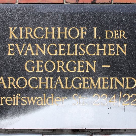 Friedhof I der Ev. Georgen-Parochialgemeinde