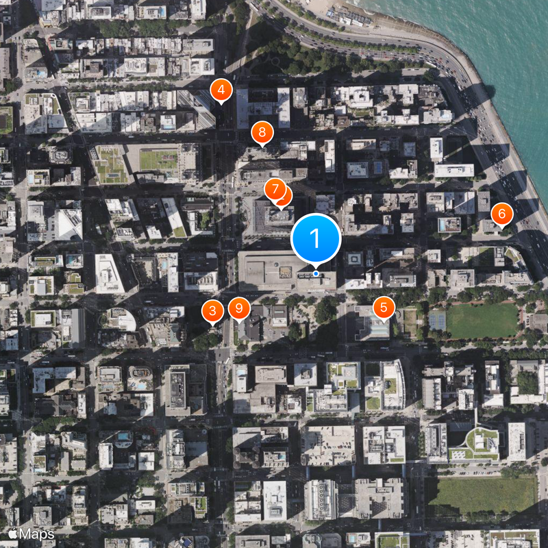 Water Tower Place Carte