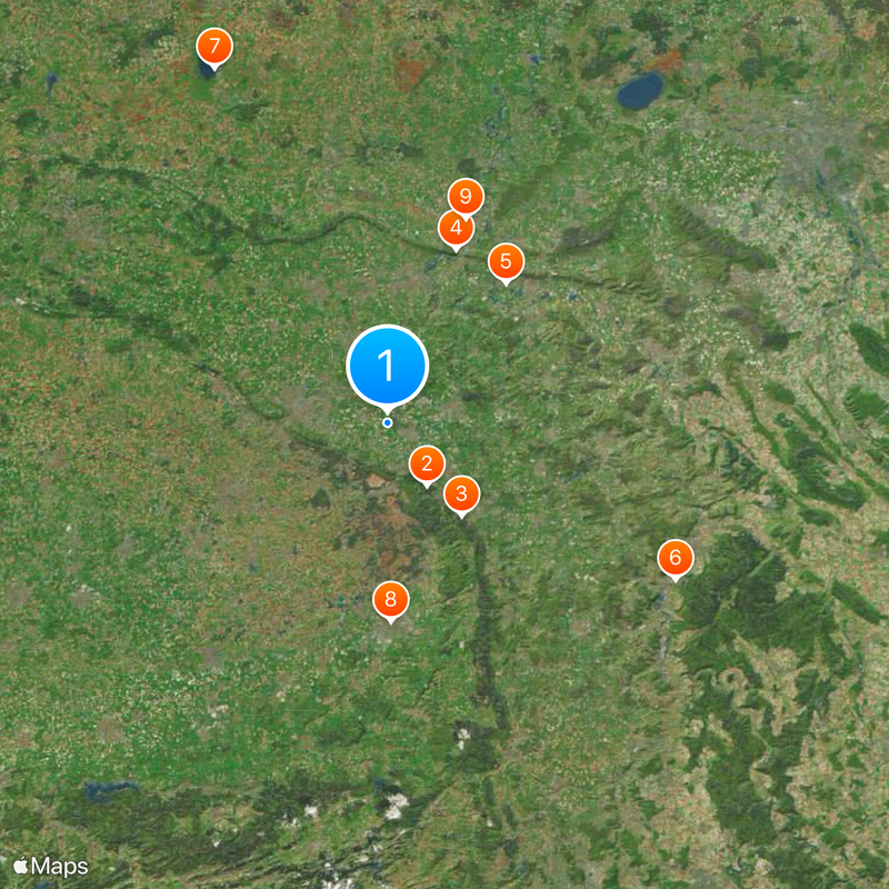 Distretto governativo di Detmold Mappa
