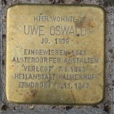 Stolperstein en memoria de Uwe Oswald