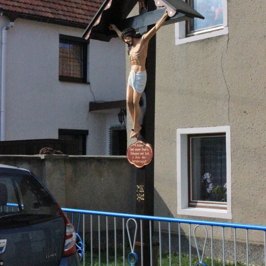 Holzkreuz in Zerna, Ecke Kamenzer Straße/Am Sägewerk